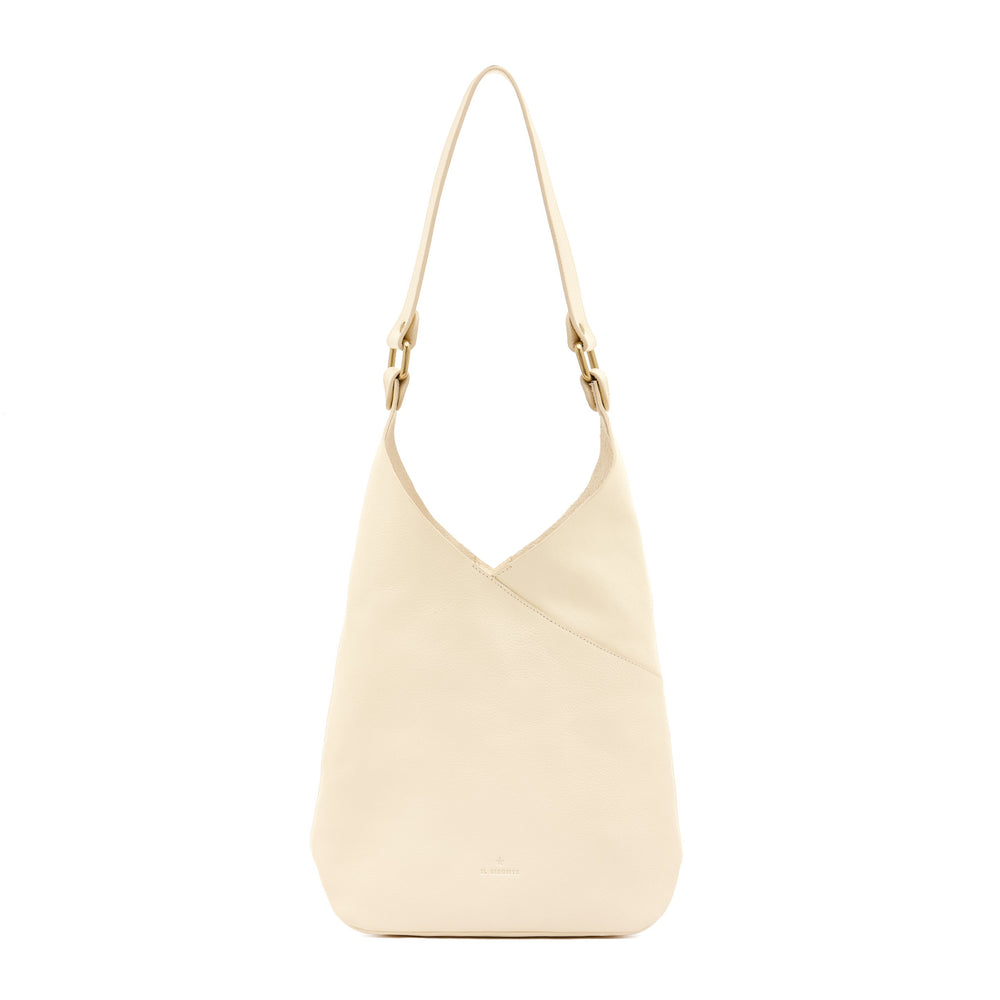 Malibu | Women's shoulder bag in leather color milk