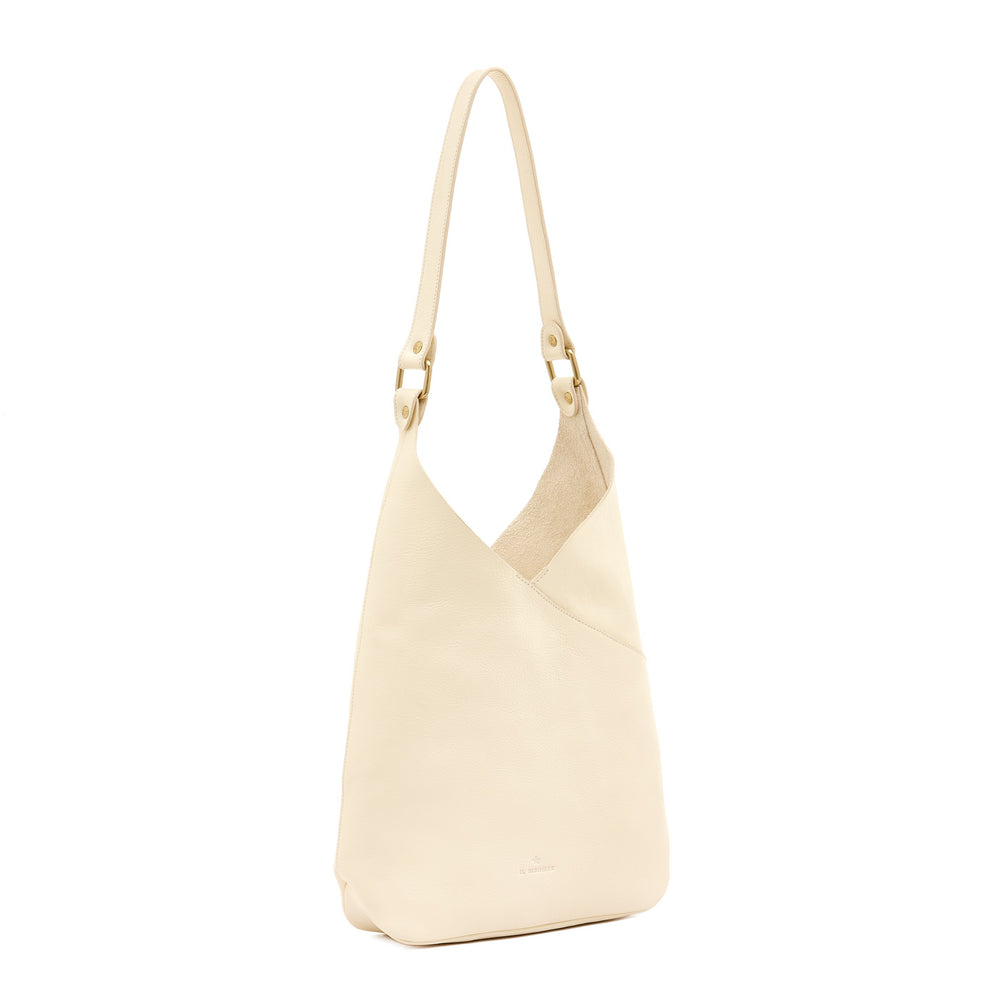 Malibu | Women's shoulder bag in leather color milk