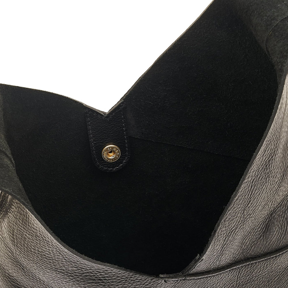 Malibu | Sac epaule pour femme en cuir couleur noir