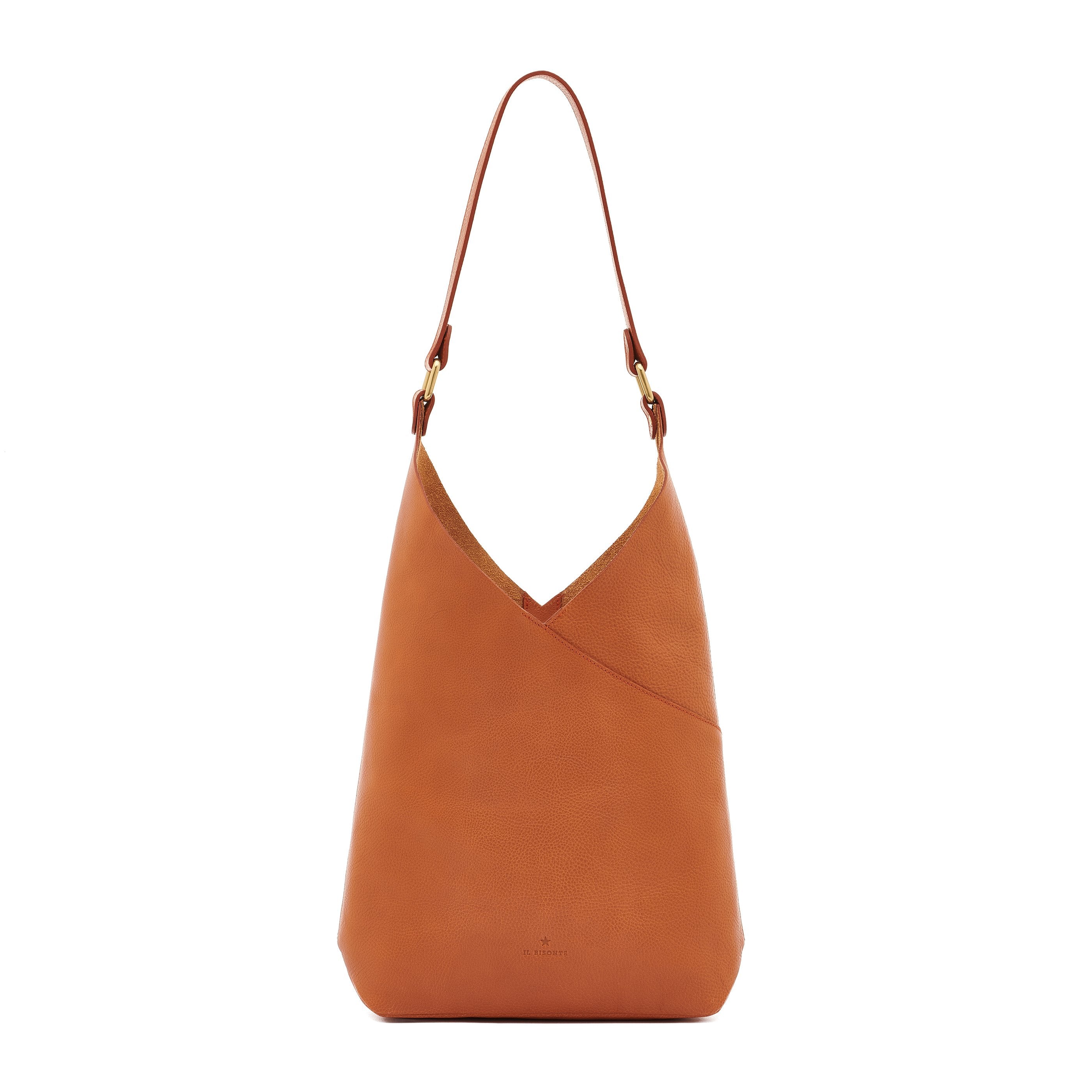 Malibu | Sac epaule pour femme en cuir couleur caramel