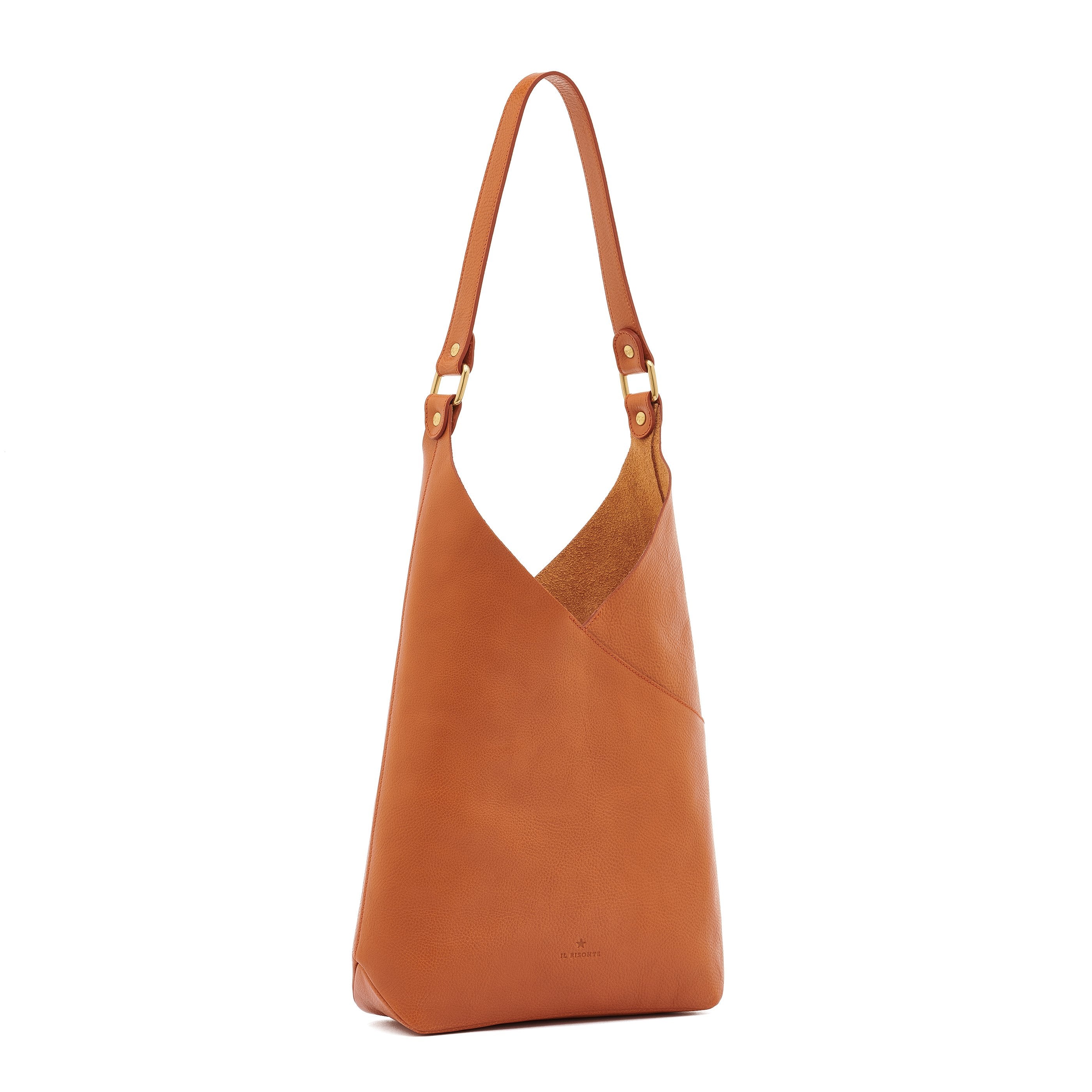Malibu | Sac epaule pour femme en cuir couleur caramel