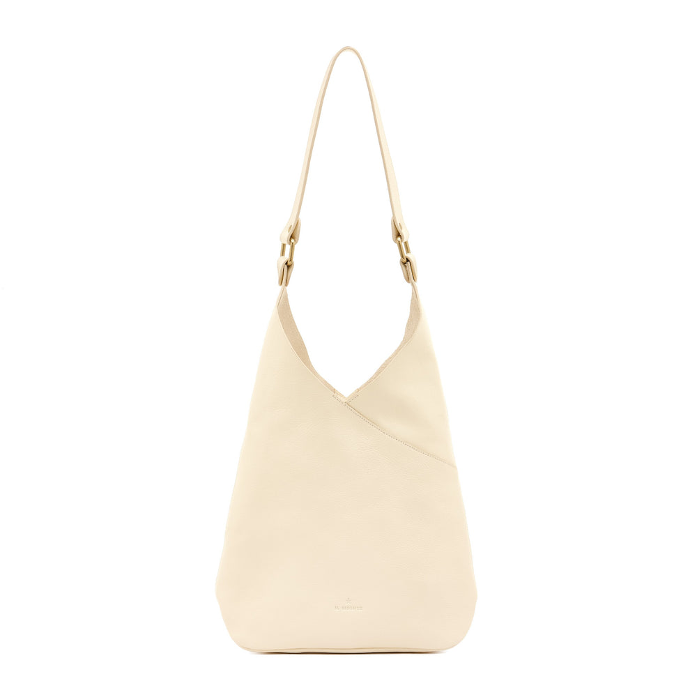 Malibu | Women's shoulder bag in leather color milk