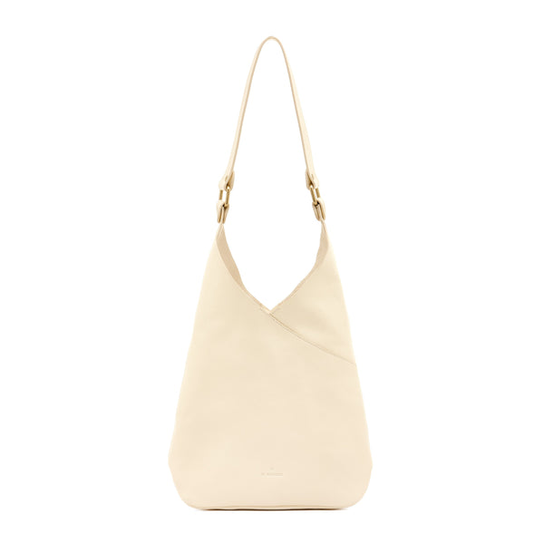 Malibu | Women's shoulder bag in leather color milk