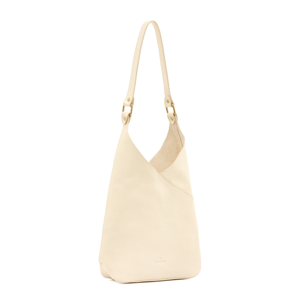 Malibu | Women's shoulder bag in leather color milk