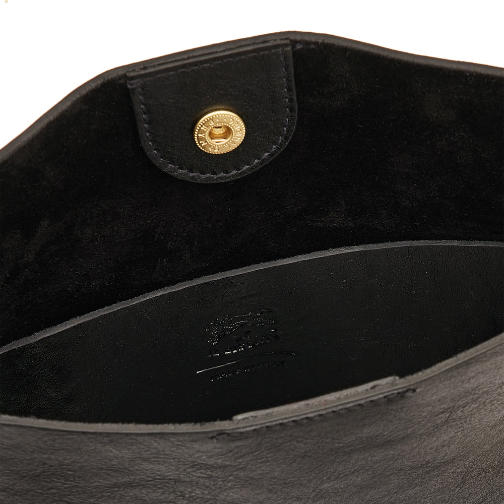 Snodo | Women's shoulder bag in vintage leather color black