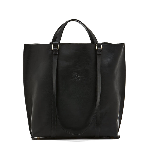 Women's handbag in leather color black