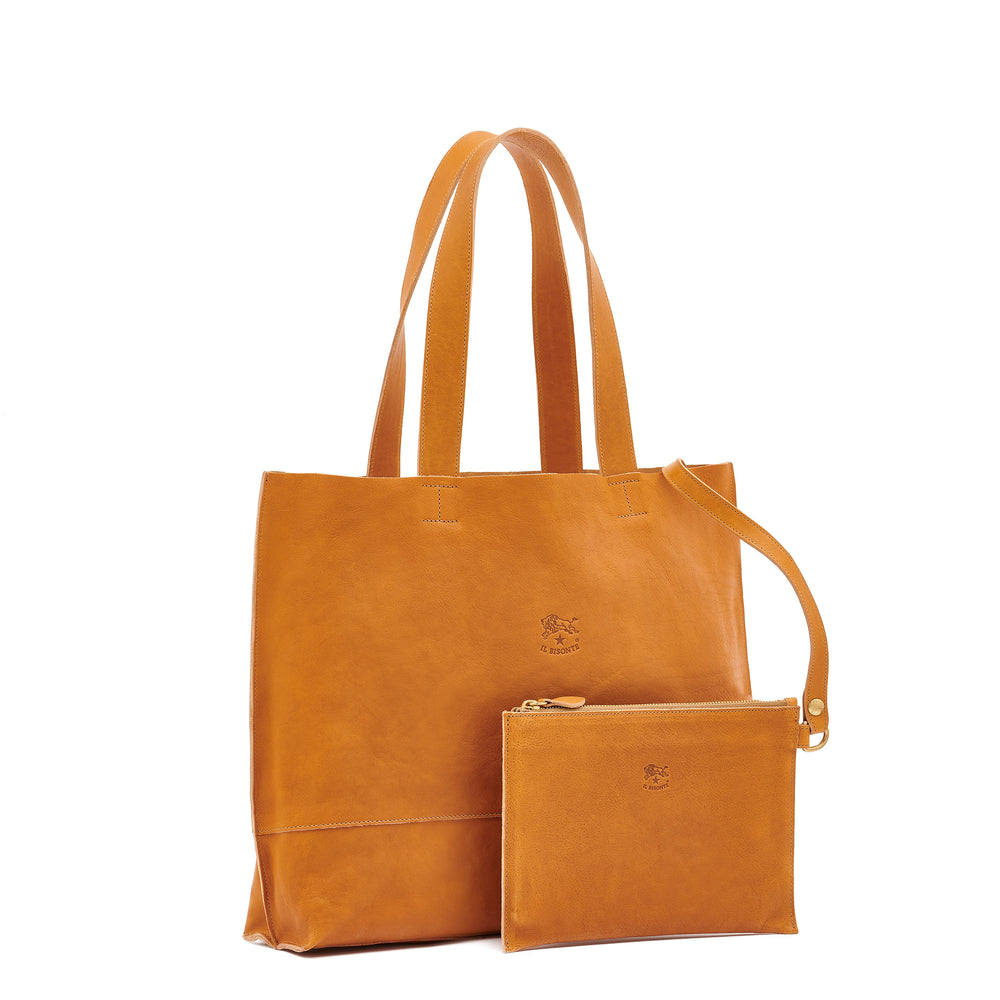 Talamone | Sac fourre-tout pour femme en cuir vintage couleur naturel