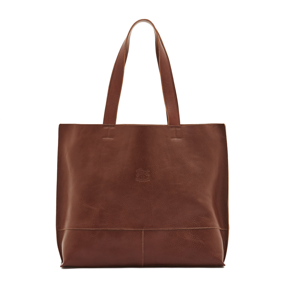 Talamone | Women's tote bag in leather color arabica