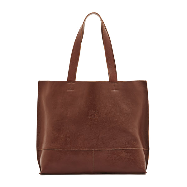 Talamone | Women's tote bag in leather color arabica