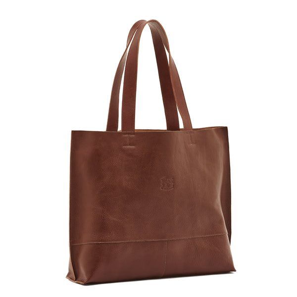 Talamone | Women's tote bag in leather color arabica