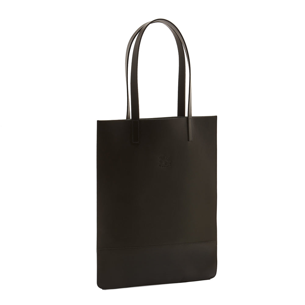 Cassiopea | Women's tote bag in leather color black