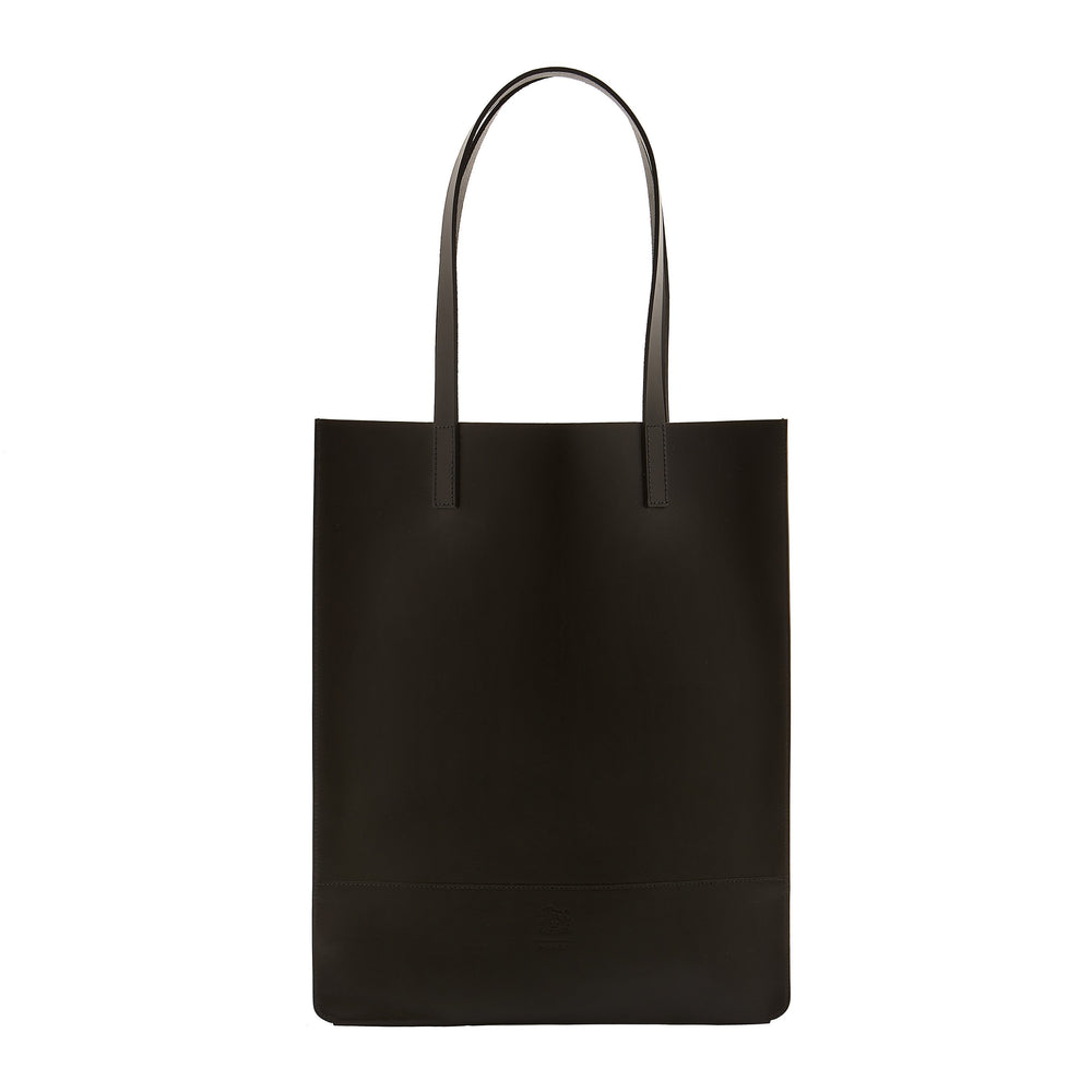 Cassiopea | Women's tote bag in leather color black