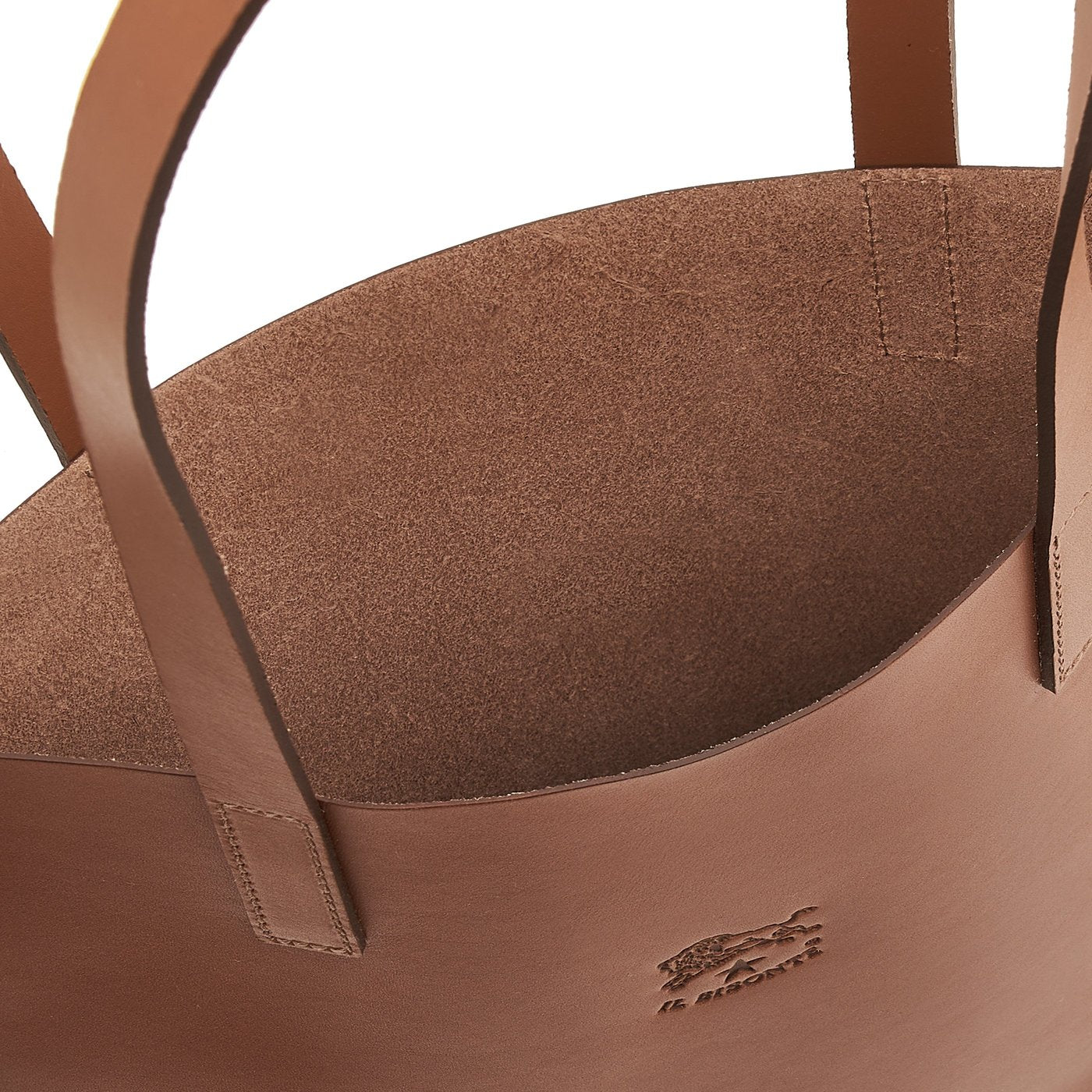 Cassiopea | Women's tote bag in leather color chocolate