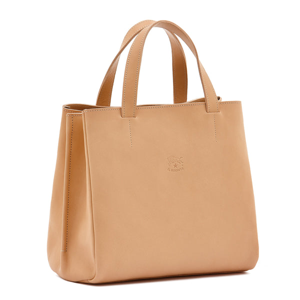 Opale | Women's tote bag in leather color natural