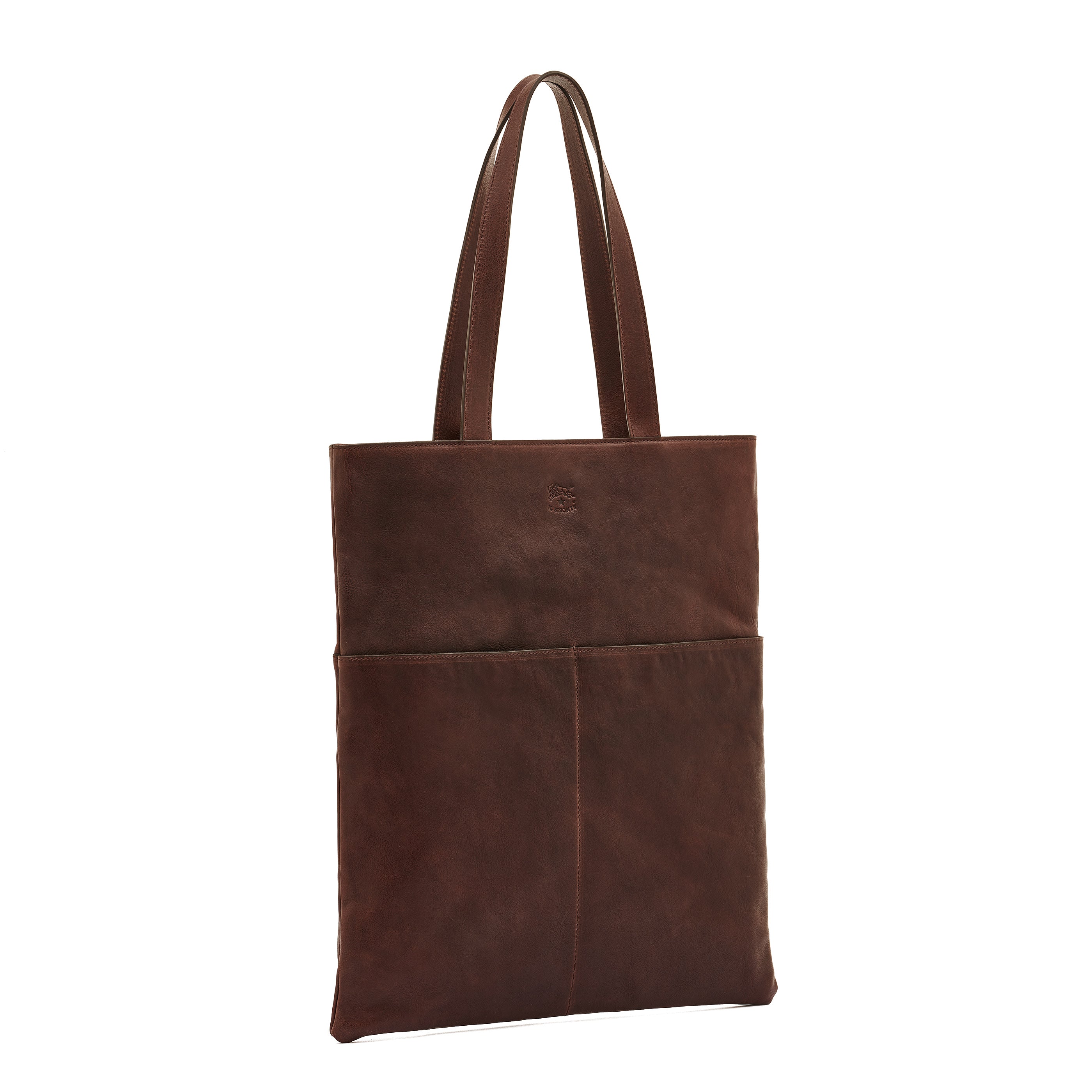 Oriuolo | Sac fourre-tout pour homme en cuir vintage couleur cafè