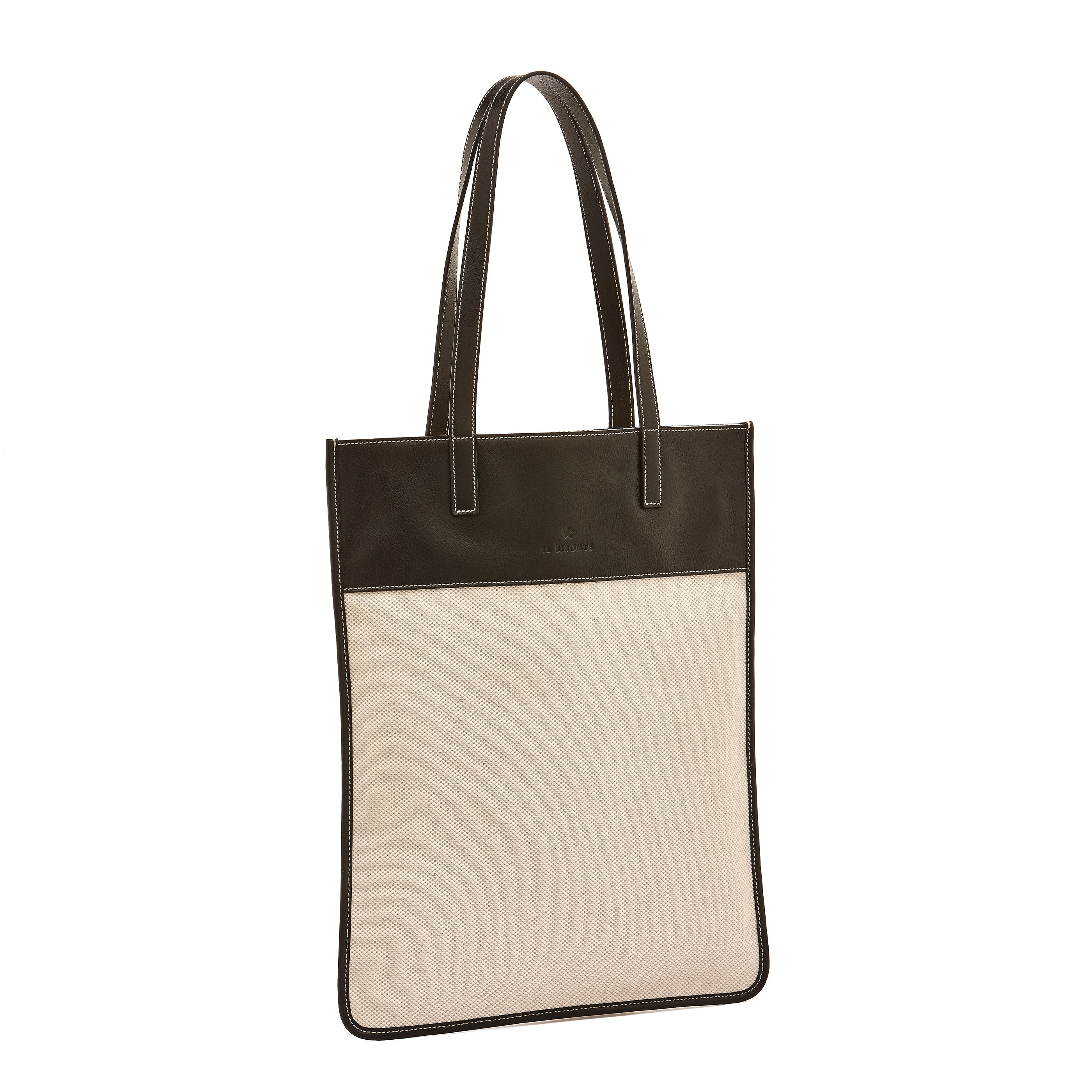 Marini | Women's tote bag in fabric color natural / black