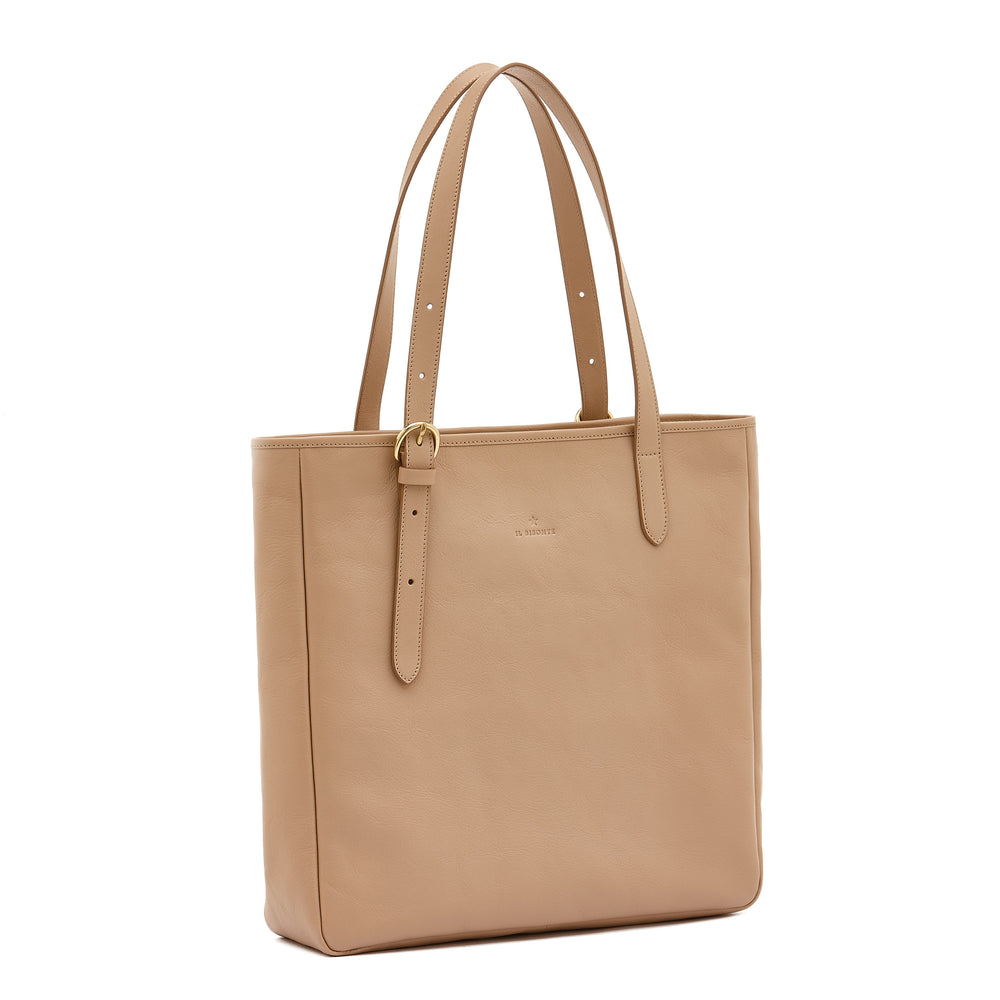 Novecento | Women's tote bag  color caffelatte