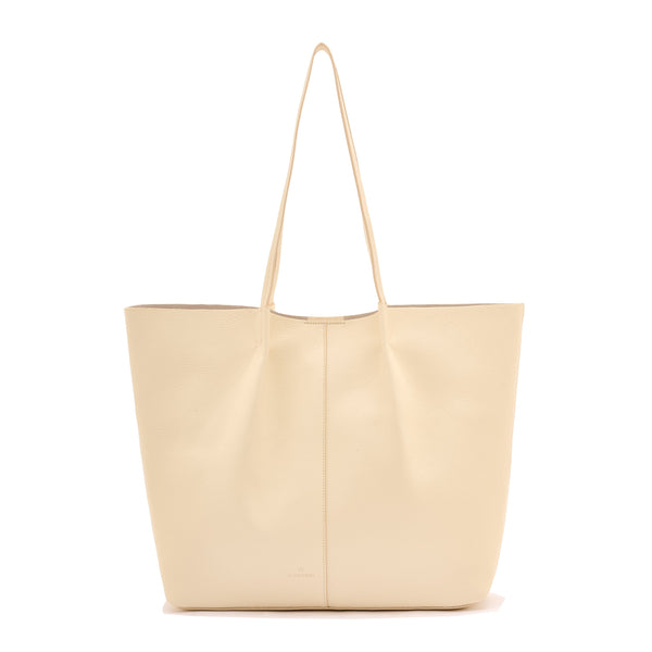 Nina | Women's tote bag in leather color milk
