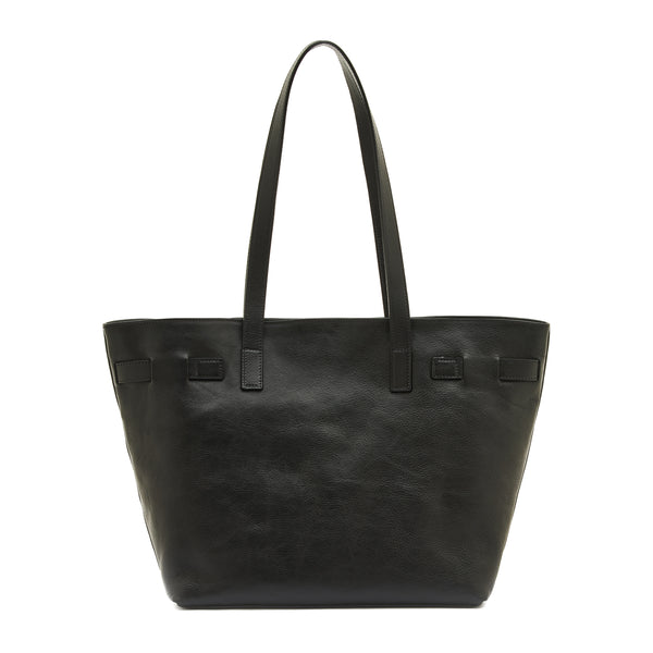 Elisa | Women's tote bag in leather color black