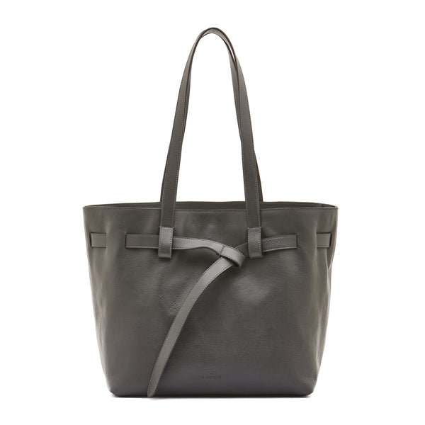 Elisa | Sac fourre-tout pour femme en cuir couleur grafite