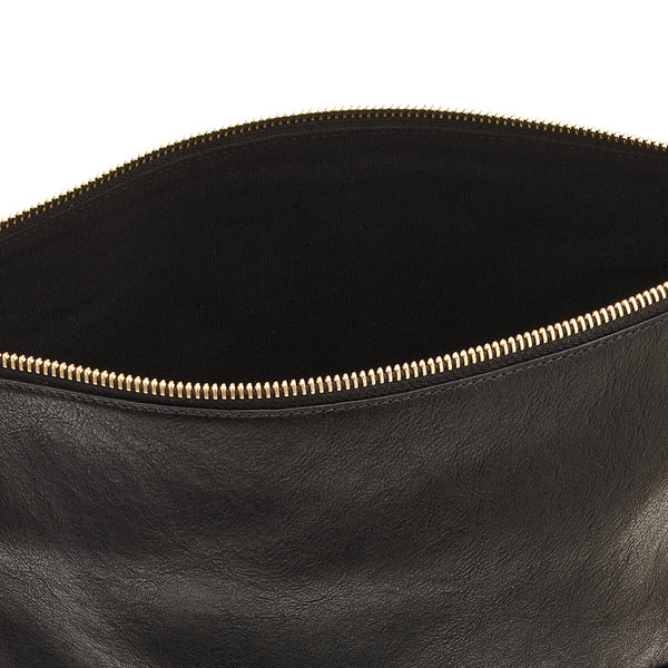 Anna | Women's tote bag in vintage leather color black