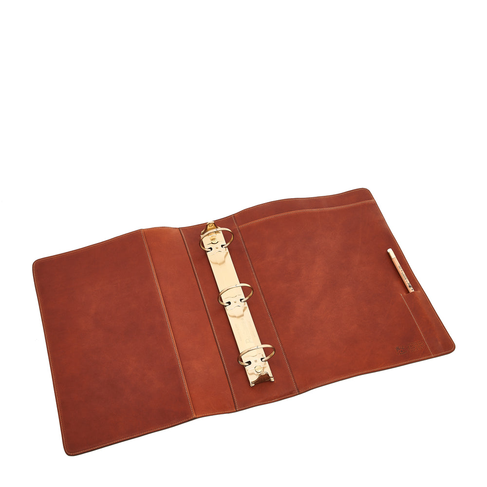 Script binder  color sepia