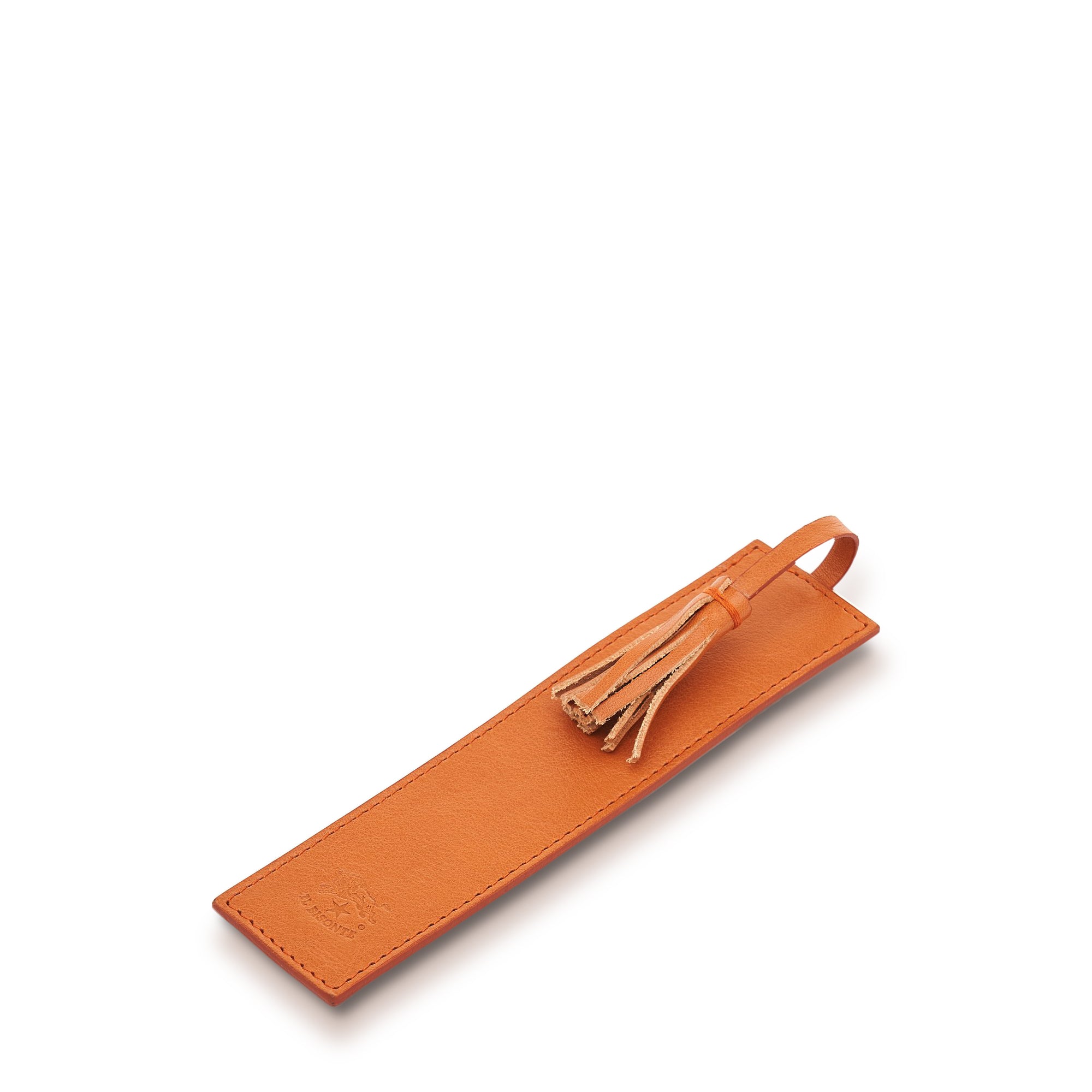 Home | Bookmark in leather color caramel