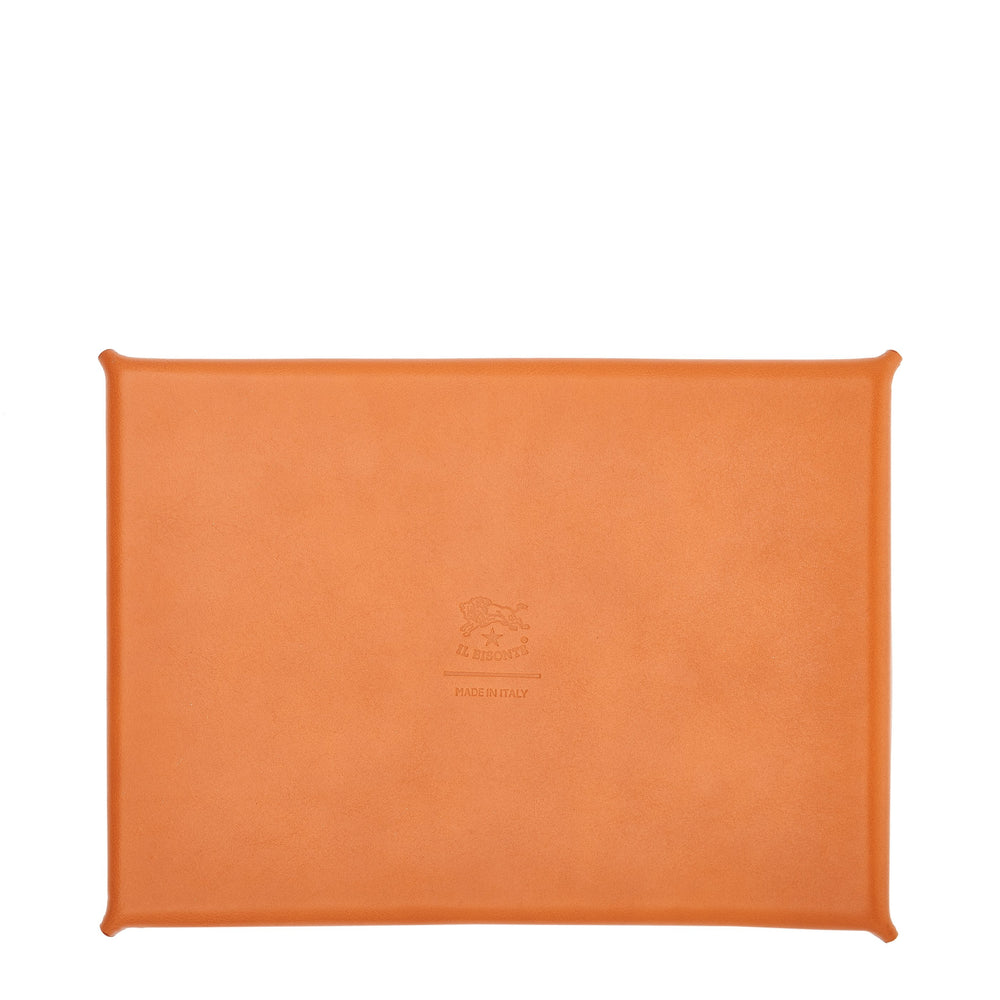 Home | Valet tray in leather color caramel