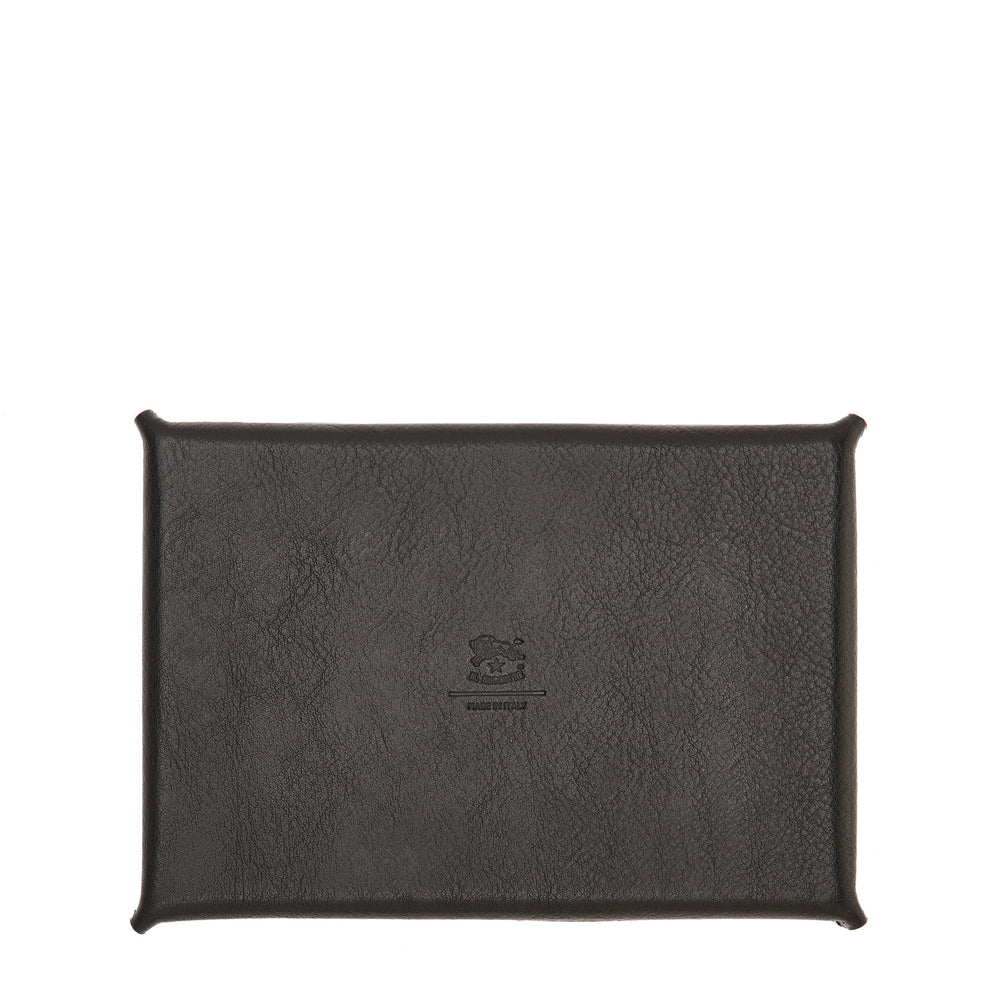 Home | Valet tray in leather color black