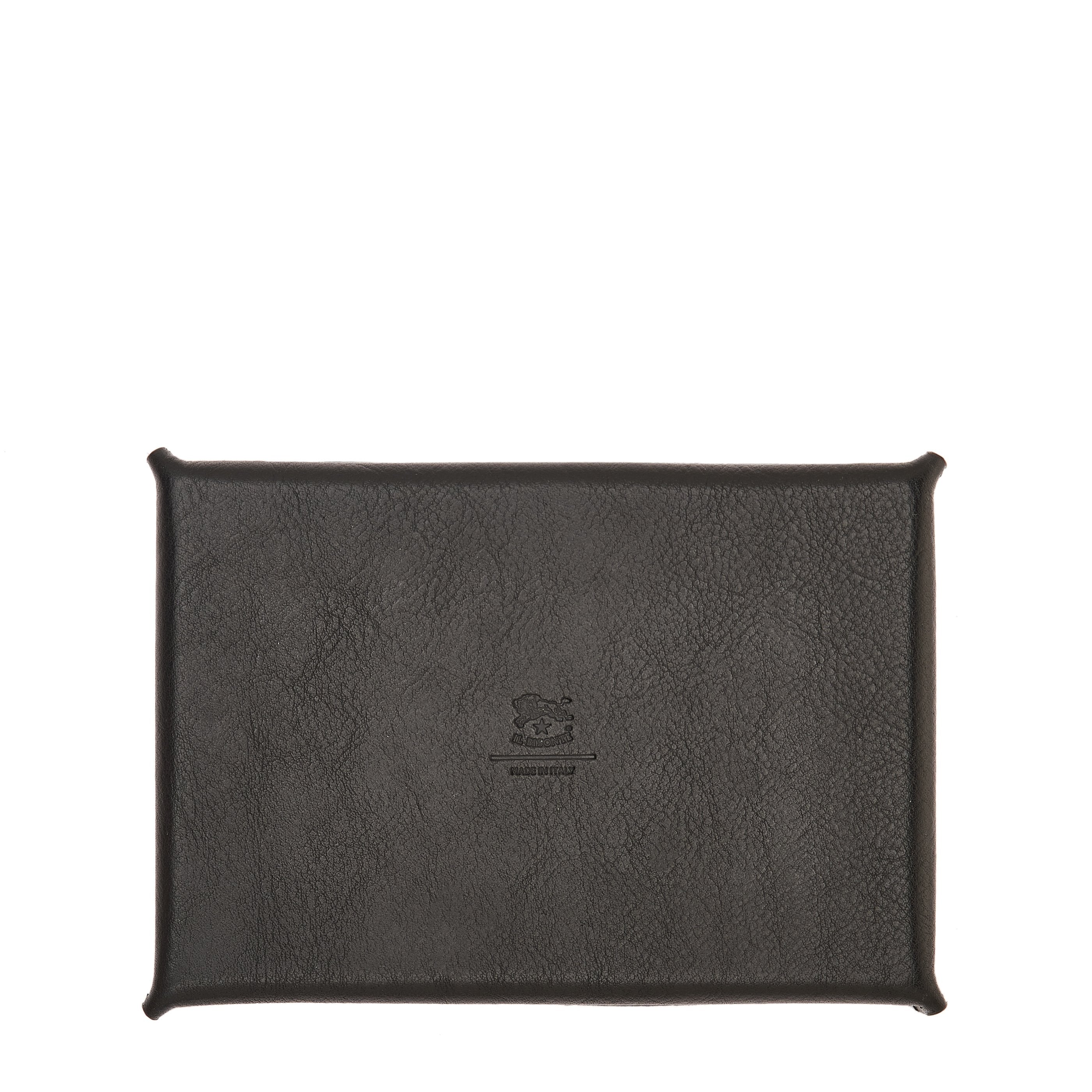 Home | Valet tray in leather color black