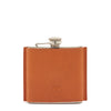 Home | Hip flask in leather color caramel