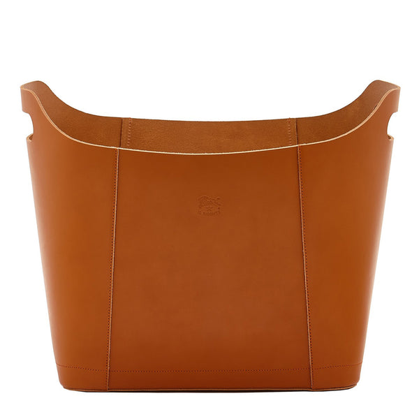 Home | Container in leather color caramel