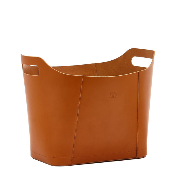 Home | Container in leather color caramel