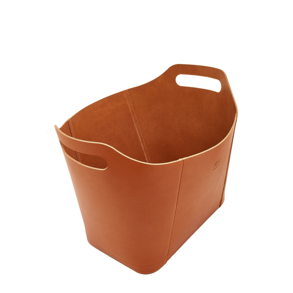 Home | Boîte pour objets en cuir couleur caramel