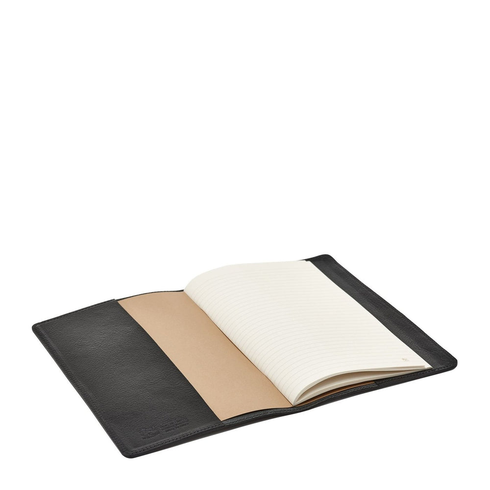 Cahier en cuir couleur noir