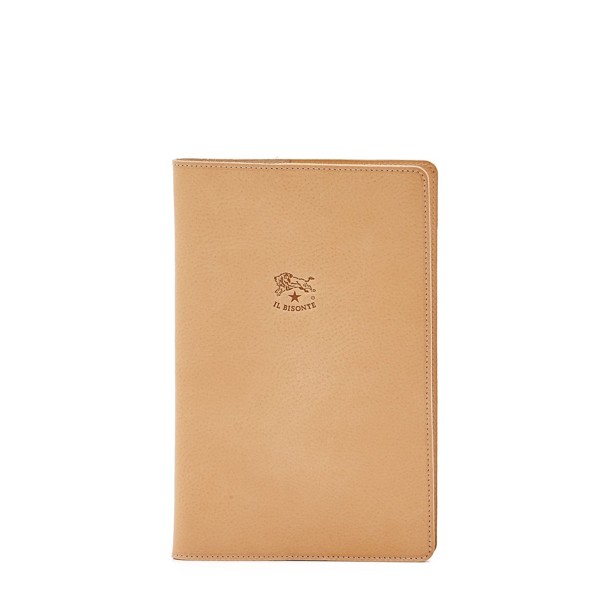 Note book in leather color natural