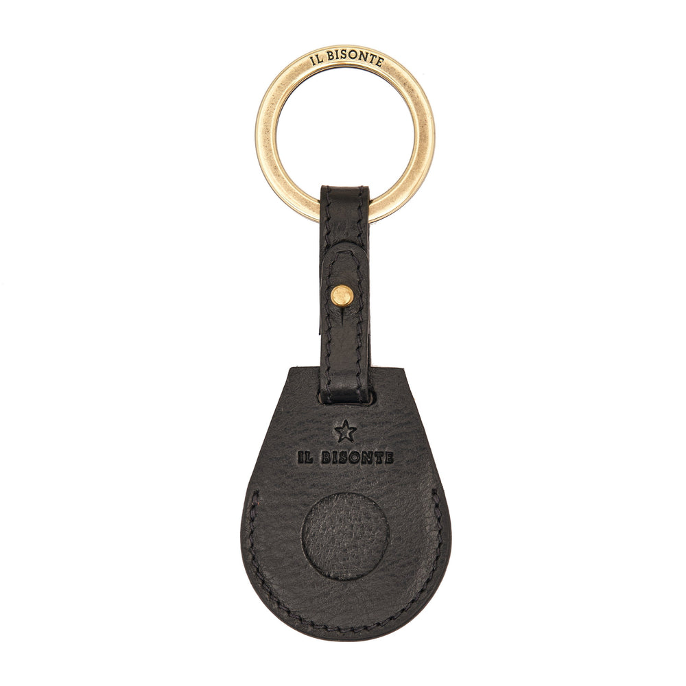 Nina | Air tag keyring da donna in pelle colore nero