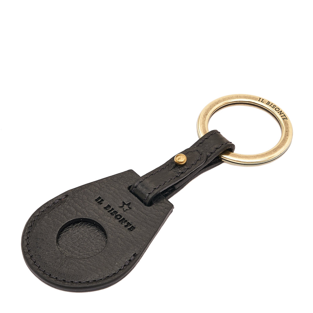 Nina | Air tag keyring da donna in pelle colore nero