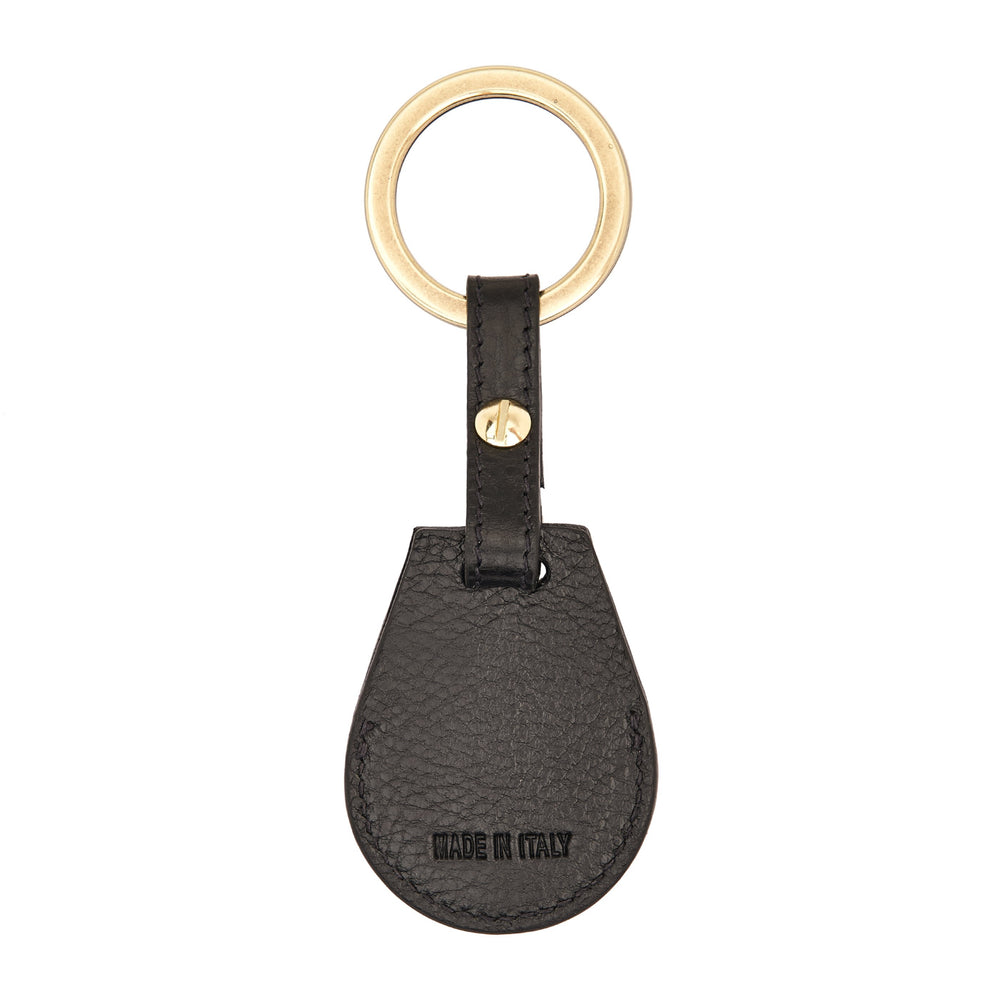Nina | Air tag keyring da donna in pelle colore nero