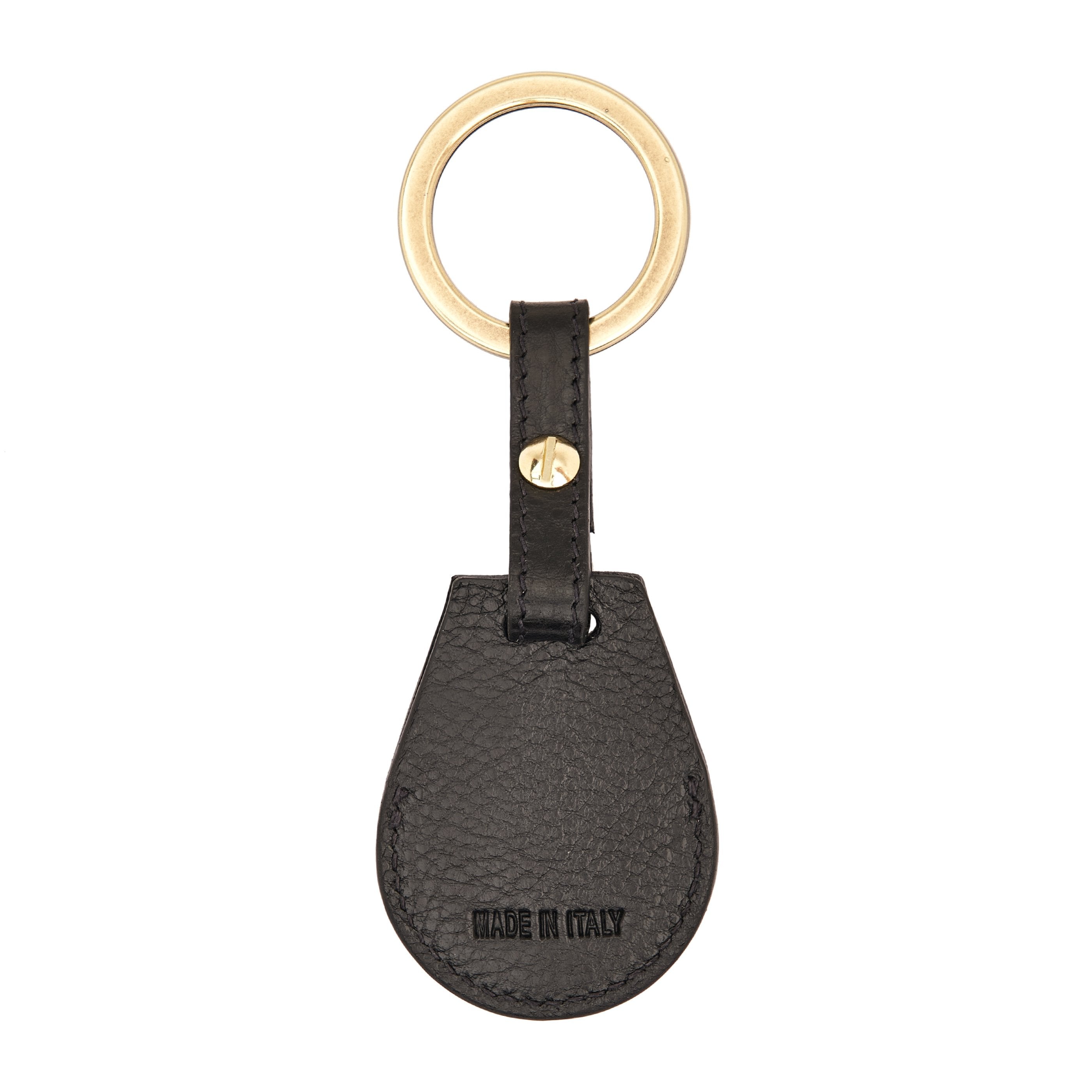 Nina | Air tag keyring da donna in pelle colore nero