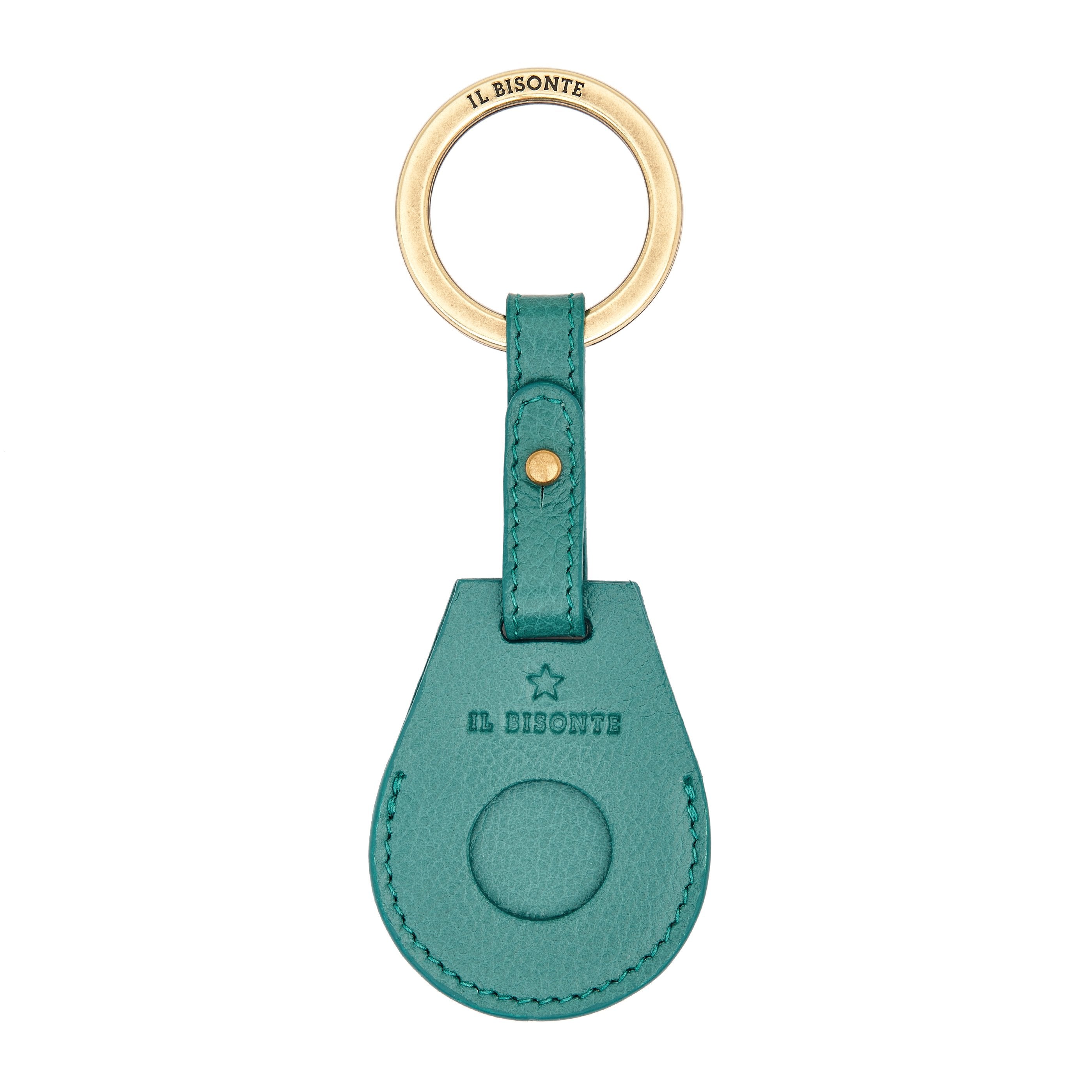 Nina | Air tag keyring da donna in pelle colore polinesia