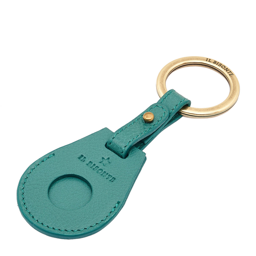 Nina | Air tag keyring da donna in pelle colore polinesia