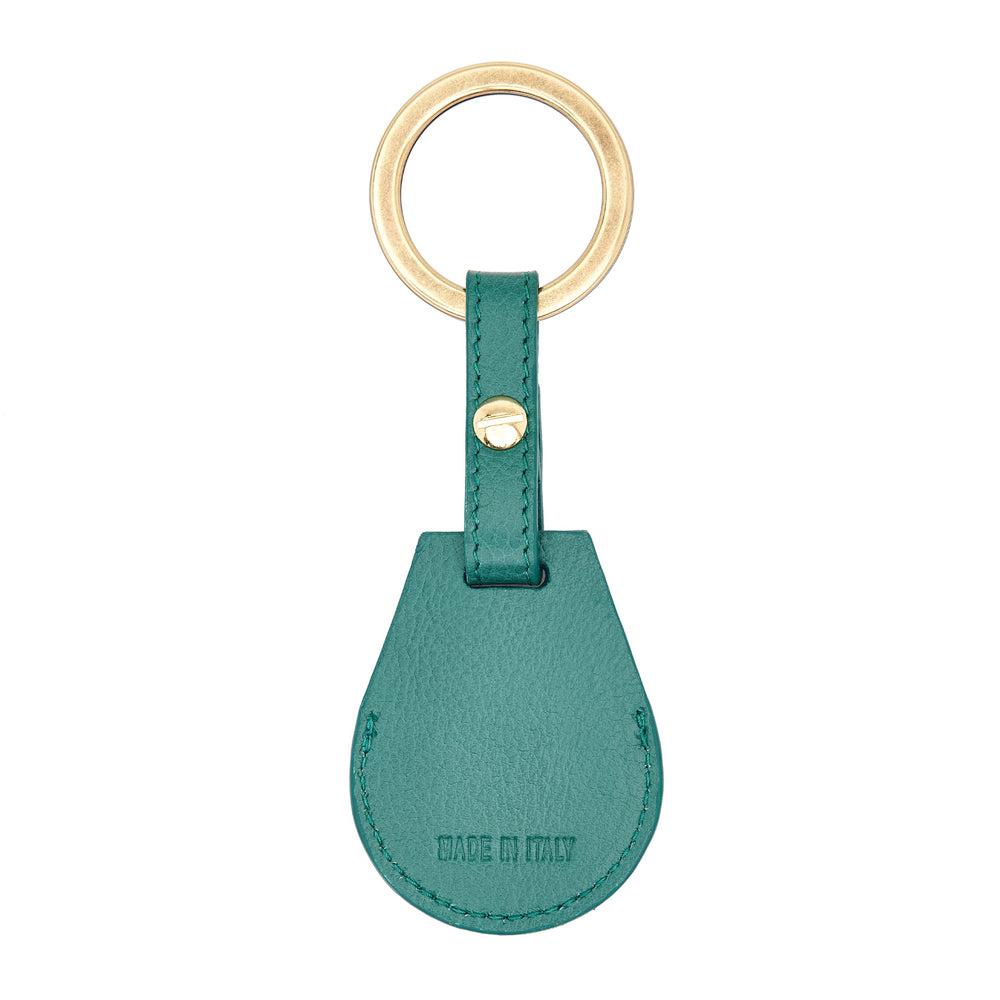 Nina | Air tag keyring da donna in pelle colore polinesia