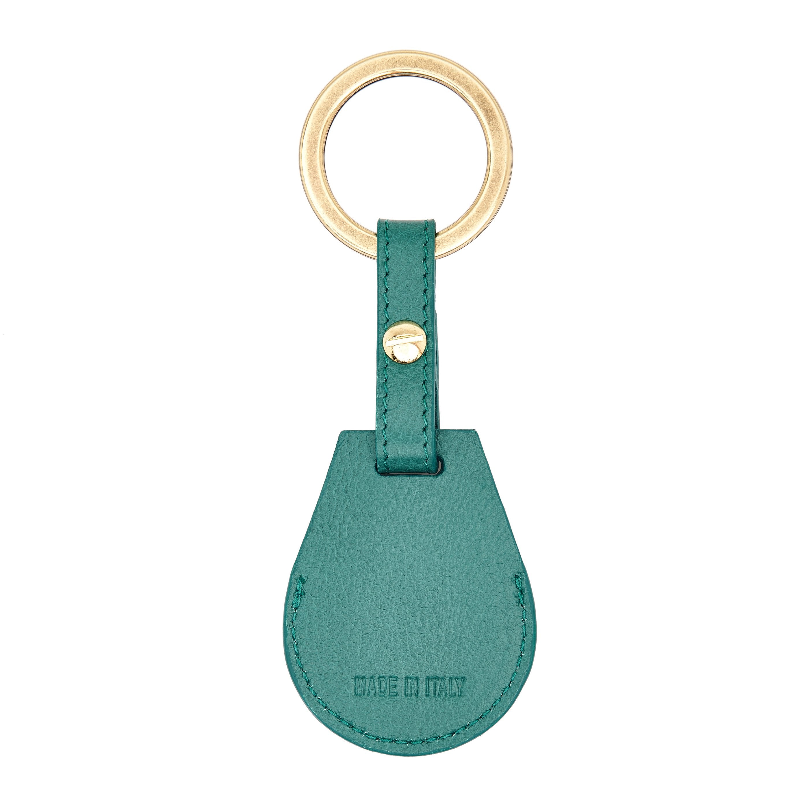 Nina | Air tag keyring da donna in pelle colore polinesia