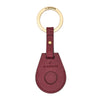 Nina | Air tag keyring da donna in pelle colore amarena