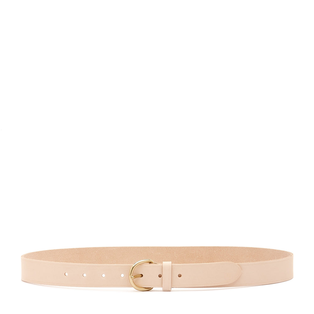 Belt in leather color natural