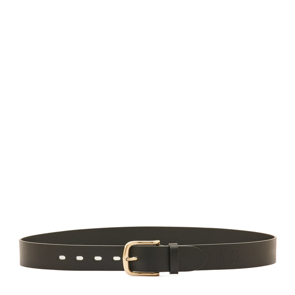 Cintura da uomo in pelle colore nero