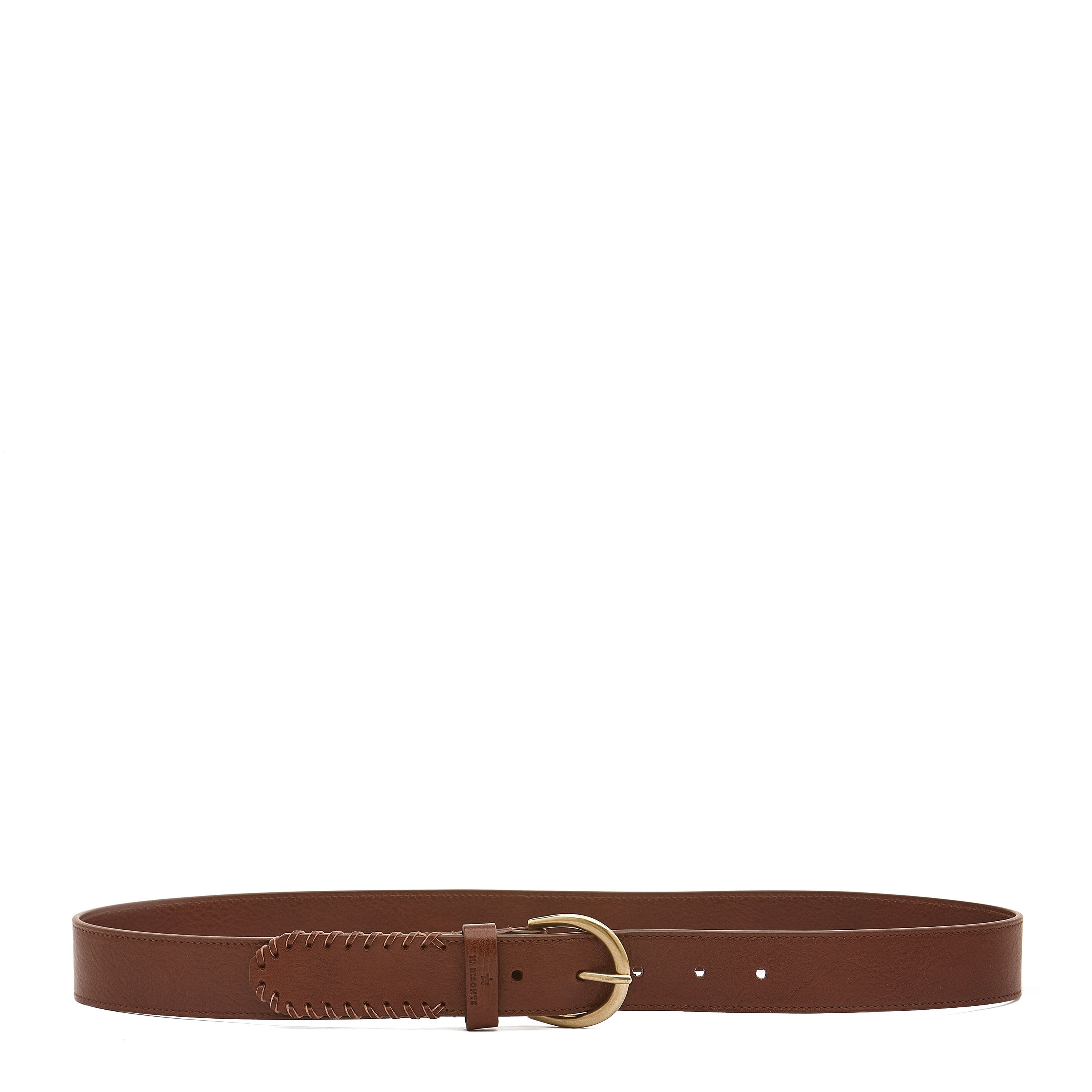La fiaba | Women's belt in leather color arabica