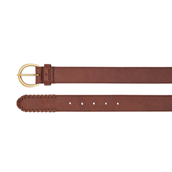 La fiaba | Women's belt in leather color arabica