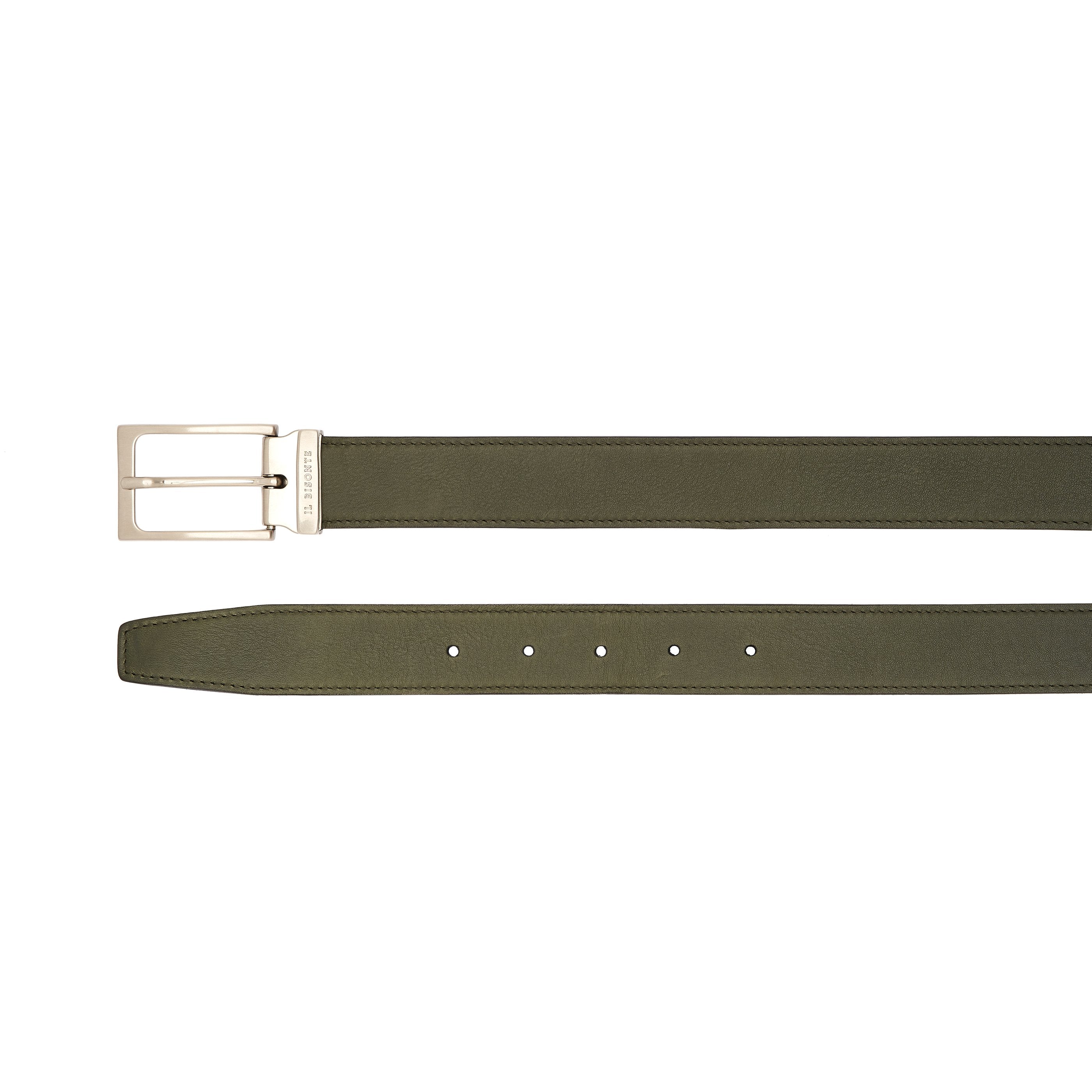 Cestello | Men's belt in vintage leather color forest